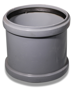 Double socket DN 160 PVC f/silo breather pipe